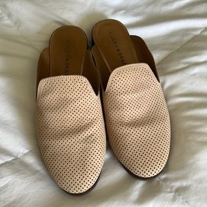 Lucky Brand Flat Mules 6.5 Tan Pink Nude